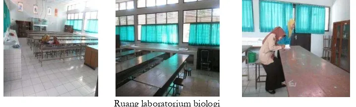 Gambar 1. Prasarana ruang laboratorium biologi di SMA Negeri 1 Kartasura Tahun Ajaran 2015/2016 
