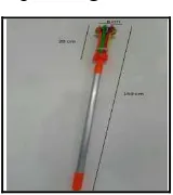 Gambar 3. Produk awal tongkat pemasang lampu 