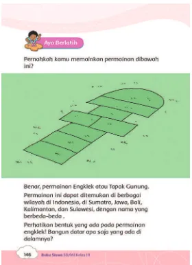 gambar permainan engklek yang ada dibuku 