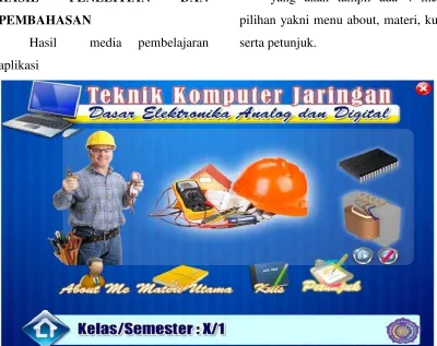 Gambar 3 Halaman Menu Utama