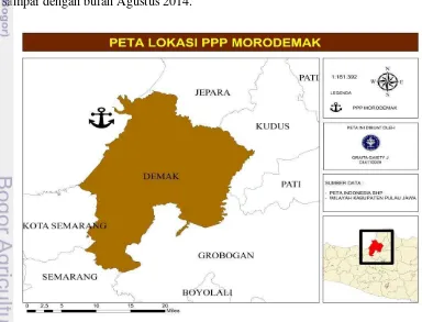 Gambar 1  Peta Lokasi PPP Morodemak 