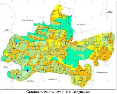 Gambar 7. Peta Wilayah Desa Bangunjiwo 