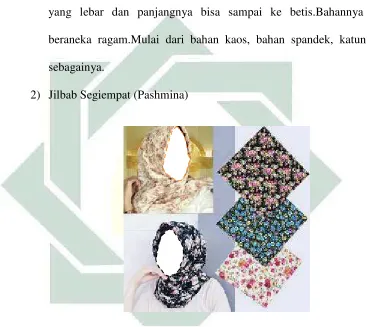 Gambar 2.3Jilbab Segiempat (Pashmina)