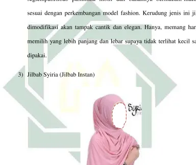 Gambar 2.4 Jilbab Syiria (Jilbab Instan)