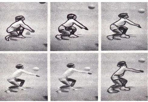 Gambar 3. Teknik Passing Bawah (Frances Schaafsma and Ann Heck, 1971: 1) 