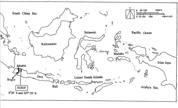 Figure 12. Location of Sukamandi Research Institute for Food Crops in West Java, 
