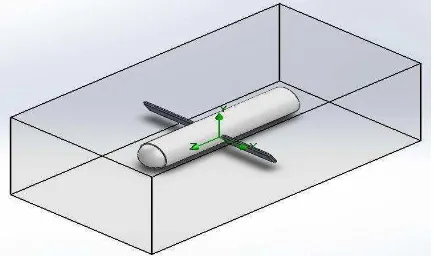 Figure 5: UTeRG Underwater Glider uses the Solidworks software Ultrasonic ranging module HC-SR04 sensor is working at 