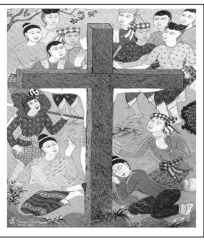 Gambar 18. The Crucifixion Karya Sawai Chinnawong (Thailand) 