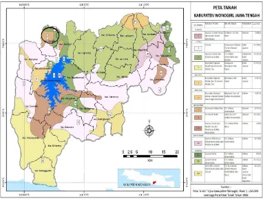 Gambar 1. Peta Geologi Kabupaten Wonogiri 
