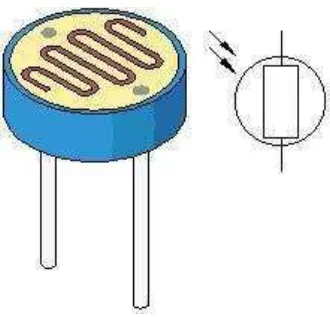 Gambar 2.10. Light Dependent Resistor 
