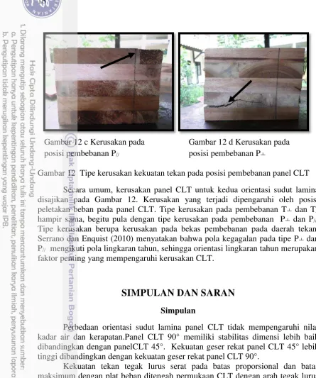 Gambar 12 c Kerusakan pada 