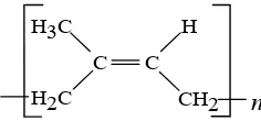 Gambar 1  Struktur cis-1,4-poliisoprena. 
