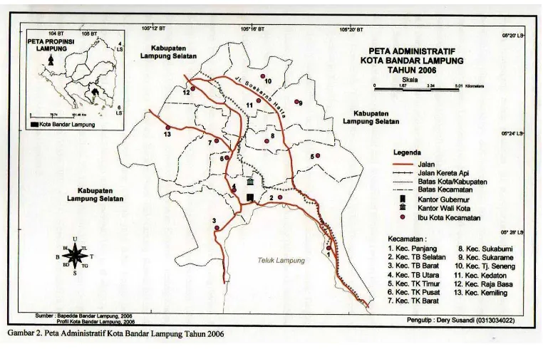 Gambar 5. Peta Kota Bandar Lampung