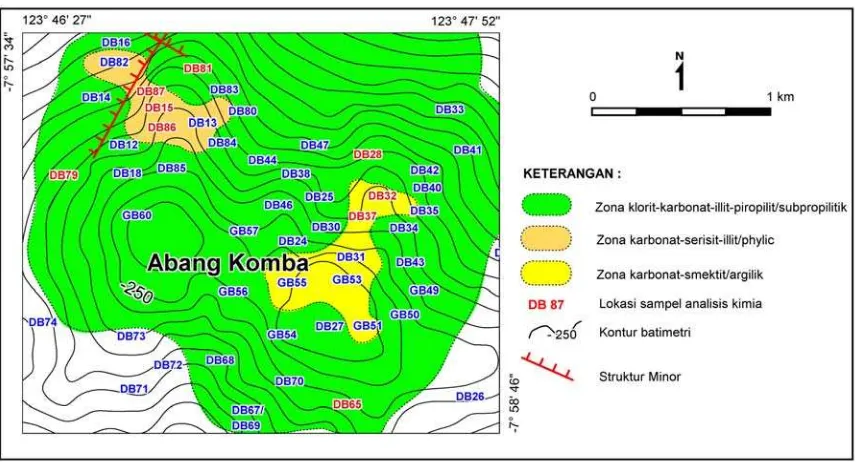 Figure 2. Tectonic map of NVR in the Abngkomba-Ibukomba area. Older Structure (A) are cutted by the later left-lateral extensional (B), resulting pull apart basin and displacement