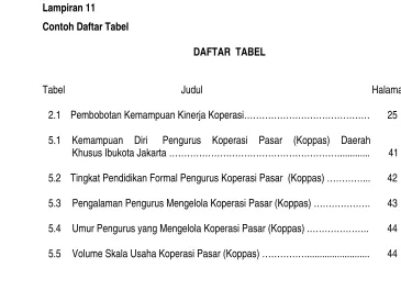 Tabel  