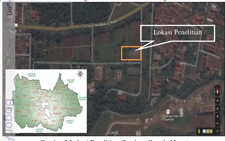 Gambar 2 Lokasi Penelitian (Sumber: Google Maps) 