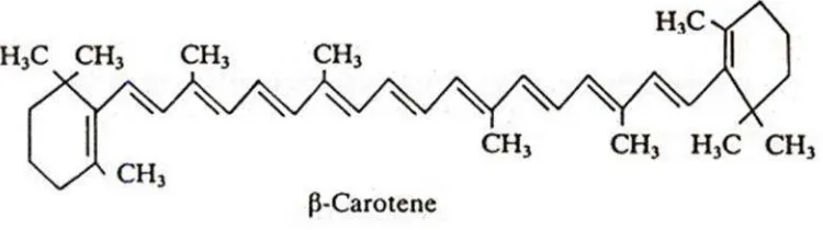 Gambar 2. Struktur kimia β-karotenSumber: Gross (1991)