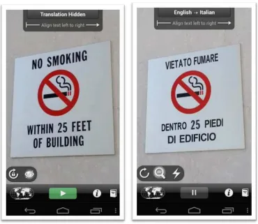Figure 2.1 : Word Lens Application 