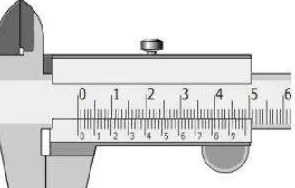 Gambar 1.15 Jangka sorong dengan ketelitian 0,02 mm 