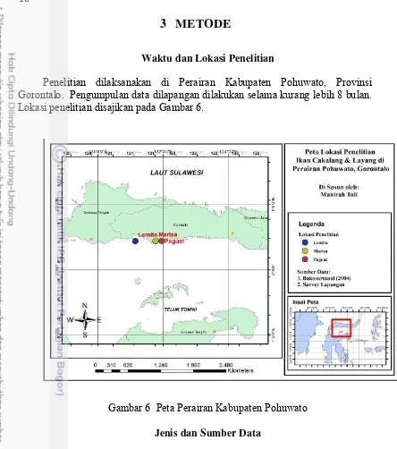 Gambar 6  Peta Perairan Kabupaten Pohuwato 