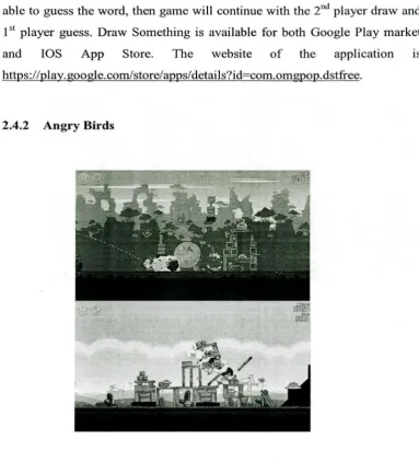Figure 2.2 Screen shot for Angry Birds 