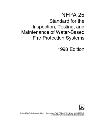 fire system maintenance a nfpa25