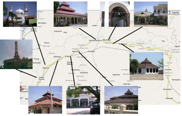 Gambar 1.2 Letak Masjid Solo-Ngawi 