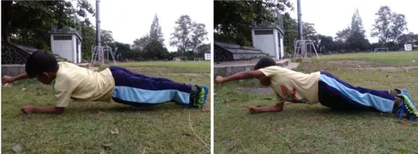 Gambar 4. Single leg plank position 