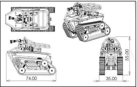 Figure 2.1: Fire Fighting Robot made by Howe and Howe technologies [6]. 