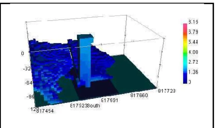 Gambar 18. Model 3D intrusi bijih besi daerah penelitian