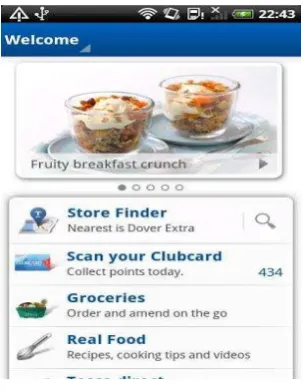 Figure 2.2: Tesco application 