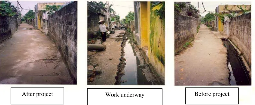 Figure 1: 210m of sewer and 367m2 of access footpaths was upgraded at a cost of $430 