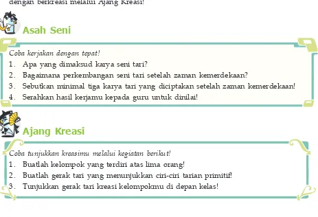 Gambar 1.11 Tari kreasi baru karya seniman dariYogyakarta, misalnya, tari Wira Pertiwi