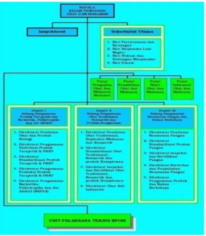 Gambar 3.3 Struktur Organisasi Badan POM RI