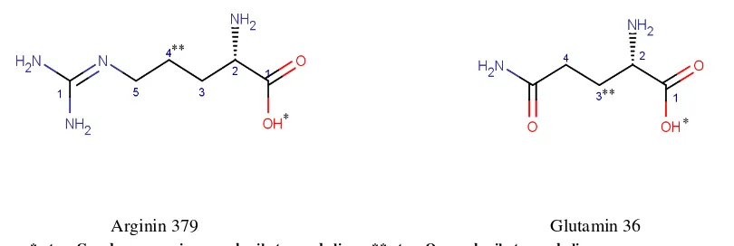 Gambar 4. Hasil visualisasi asam amino 