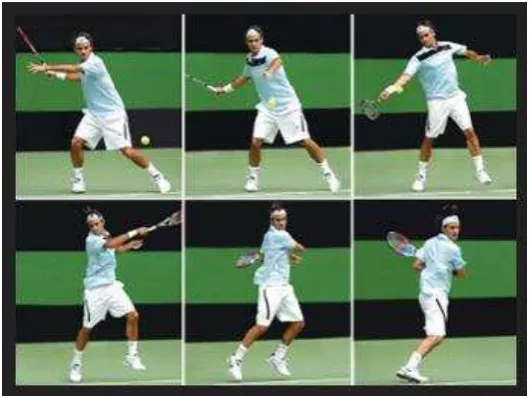 Gambar 1. Forehand Groundstrokes.(https://ausapproach.wordpress.com)
