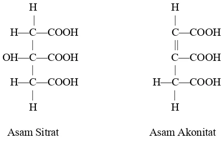 Gambar 6. Kemiripan fisiologi asam akonitat dengan asam sitrat 