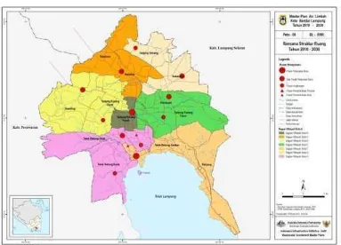 Gambar 1. Peta Administratif Kota Bandar Lampung 