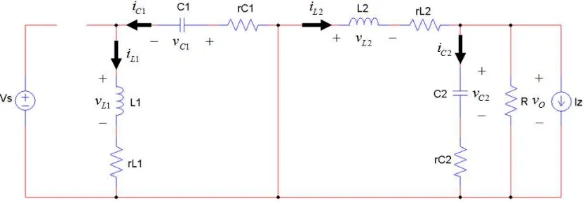 Fig. 3. Equivalent zeta converter circuit when Q turns off 