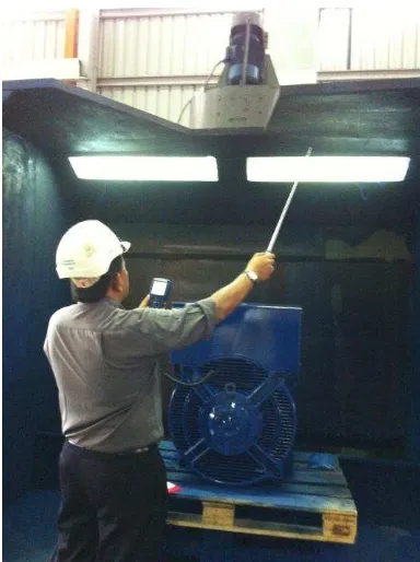 Figure 4: Activity at the spray booth. 