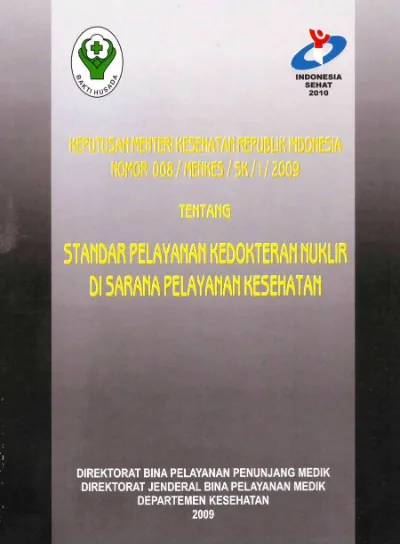 Keputusan Menteri Kesehatan Republik Indonesia Nomor 008/MENKES/SK/I ...