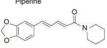 Gambar 1. Struktur kimia piperin 
