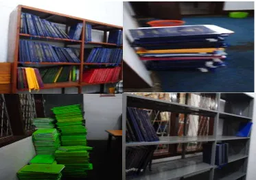 Gambar 4.1 koleksi skripsi perpustakaan UHN Medan yang belum diinput  