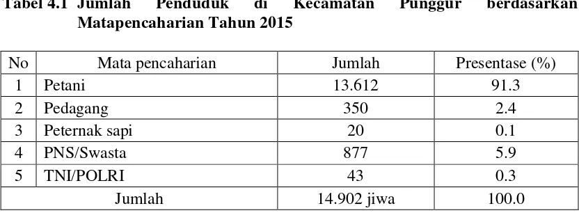 Tabel 4.1 Jumlah 