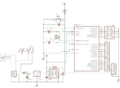 Gambar 2.4 Sistem Minimum AVR ATmega8 