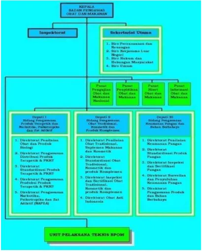 Gambar 3.3 Struktur Organisasi Badan POM RI 