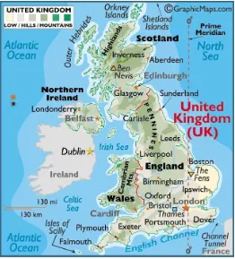 Gambar 1 Peta United Kingdom 