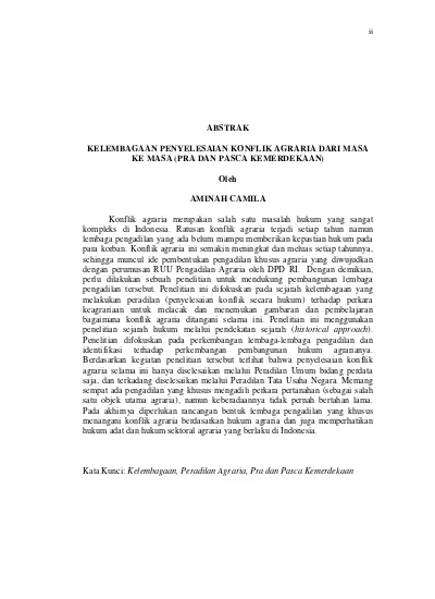 Pasca Kemerdekaan - Sejarah Perkembangan Hukum Agraria Di Indonesia