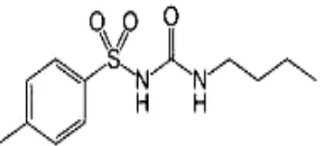 Gambar 1. Struktur Kimia Tolbutamid .    (Autherhoff dan Kovar, 2002). 