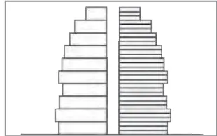 Gambar 2.10 Skema bentuk piramida stasioner 